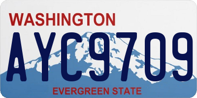 WA license plate AYC9709