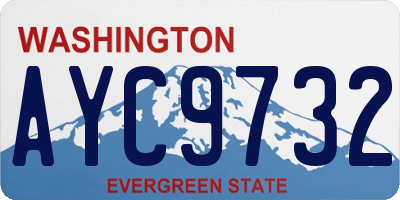 WA license plate AYC9732
