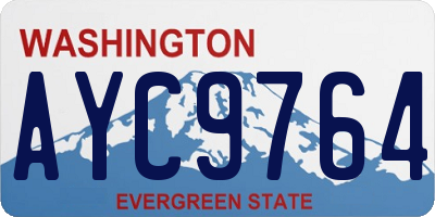 WA license plate AYC9764