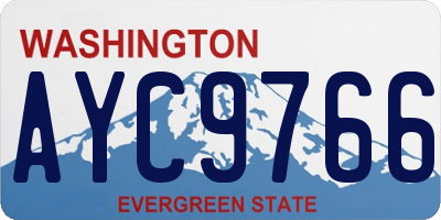 WA license plate AYC9766