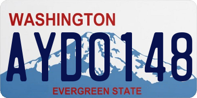 WA license plate AYD0148