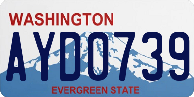 WA license plate AYD0739