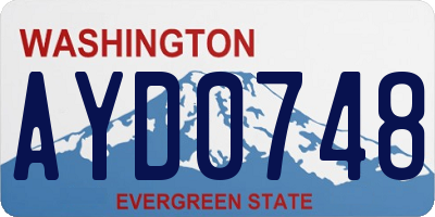 WA license plate AYD0748