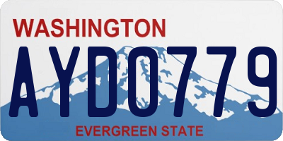 WA license plate AYD0779