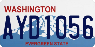 WA license plate AYD1056