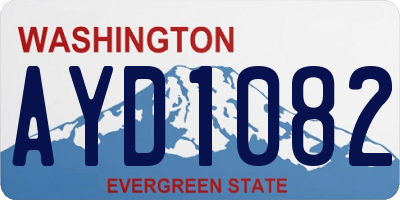 WA license plate AYD1082