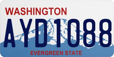 WA license plate AYD1088
