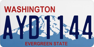 WA license plate AYD1144