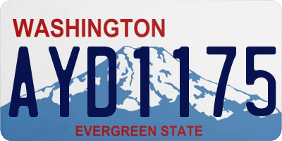 WA license plate AYD1175