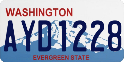 WA license plate AYD1228