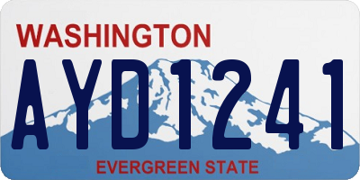 WA license plate AYD1241