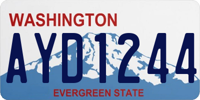 WA license plate AYD1244