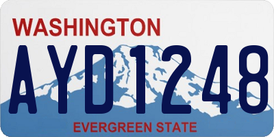 WA license plate AYD1248
