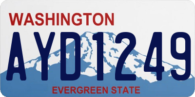WA license plate AYD1249