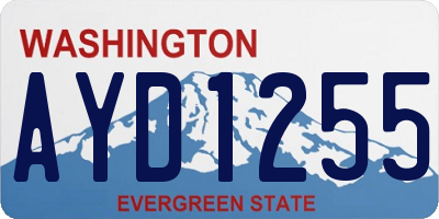 WA license plate AYD1255