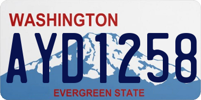 WA license plate AYD1258