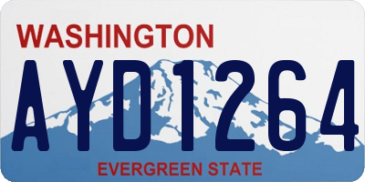 WA license plate AYD1264
