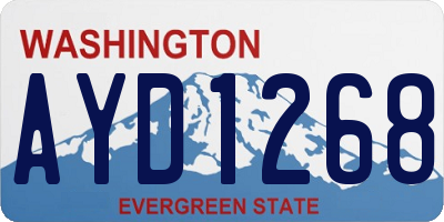 WA license plate AYD1268
