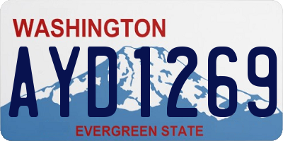 WA license plate AYD1269