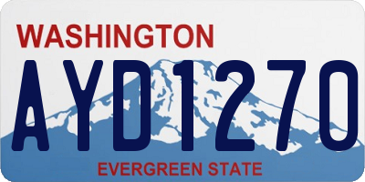 WA license plate AYD1270
