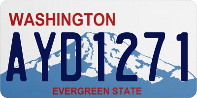 WA license plate AYD1271