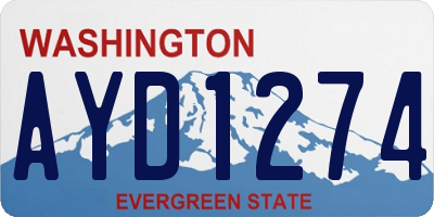 WA license plate AYD1274