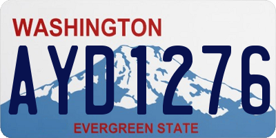 WA license plate AYD1276