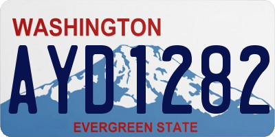 WA license plate AYD1282