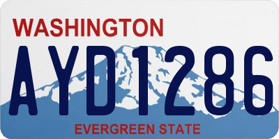 WA license plate AYD1286