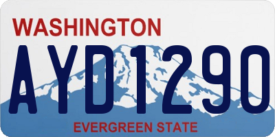 WA license plate AYD1290
