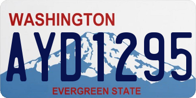 WA license plate AYD1295