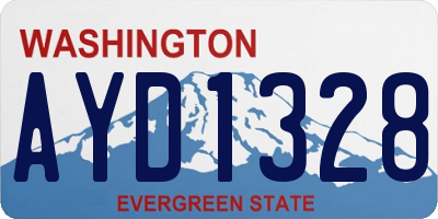 WA license plate AYD1328