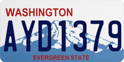 WA license plate AYD1379