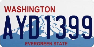 WA license plate AYD1399