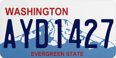 WA license plate AYD1427