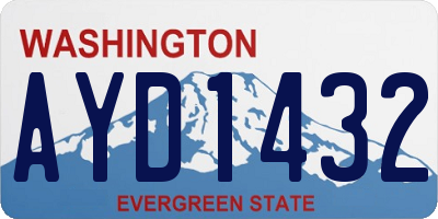 WA license plate AYD1432