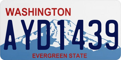WA license plate AYD1439