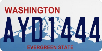 WA license plate AYD1444