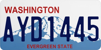 WA license plate AYD1445