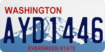 WA license plate AYD1446