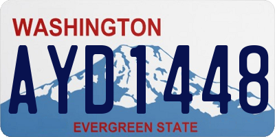 WA license plate AYD1448