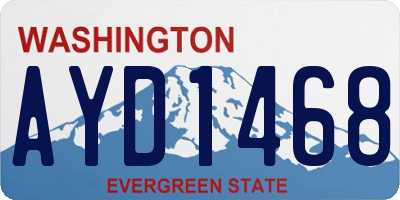 WA license plate AYD1468