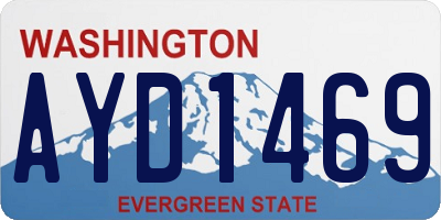 WA license plate AYD1469