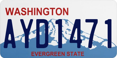 WA license plate AYD1471