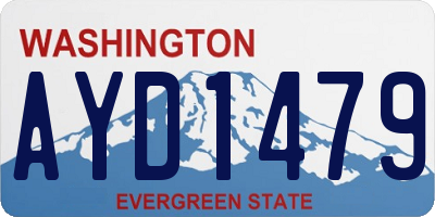 WA license plate AYD1479