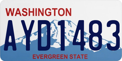 WA license plate AYD1483