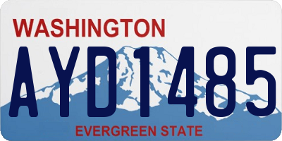 WA license plate AYD1485