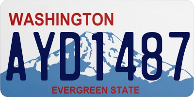 WA license plate AYD1487