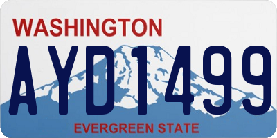 WA license plate AYD1499