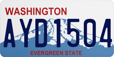 WA license plate AYD1504